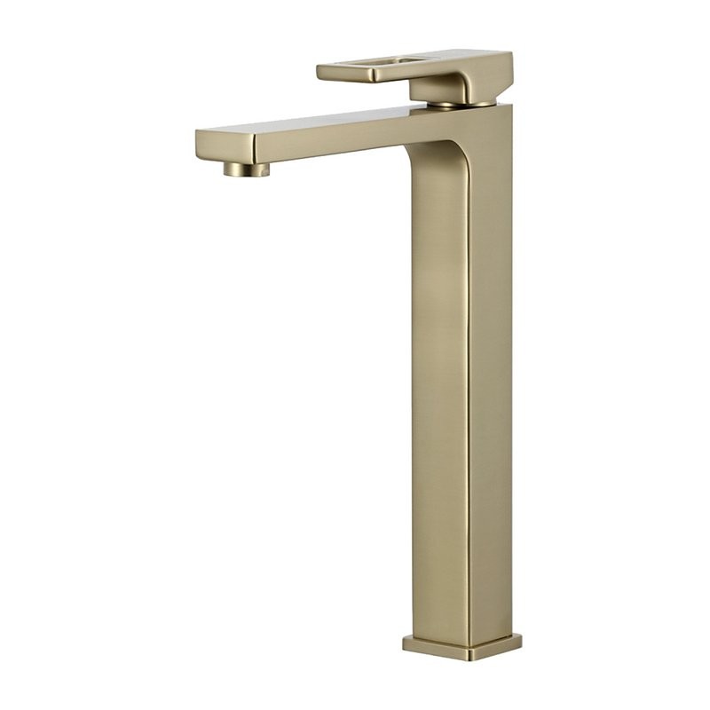 Смеситель для раковины Gappo G17-3 G1017-32 золотой сатин