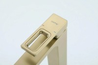 Смеситель для раковины Gappo G17-3 G1017-32 золотой сатин