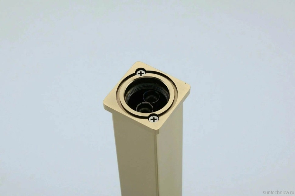 Смеситель для раковины Gappo G17-3 G1017-32 золотой сатин