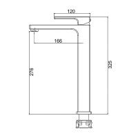 Смеситель для раковины Gappo G17-3 G1017-32 золотой сатин