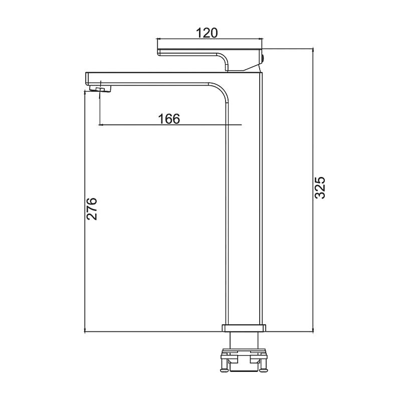 Смеситель для раковины Gappo G17-3 G1017-32 золотой сатин
