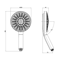 Душевая лейка Olive'S D179 хром Душевая лейка Olive'S D179 хром