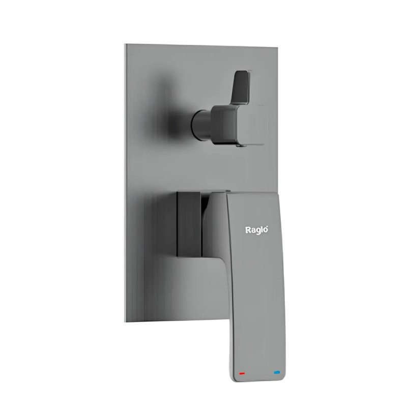 Встраиваемый смеситель для душа и ванны Raglo R01.272.09 С ВНУТРЕННЕЙ ЧАСТЬЮ, графит