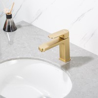 Смеситель для раковины Frap H89 F1089-3 золотой сатин