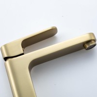 Смеситель для раковины Frap H89 F1089-3 золотой сатин