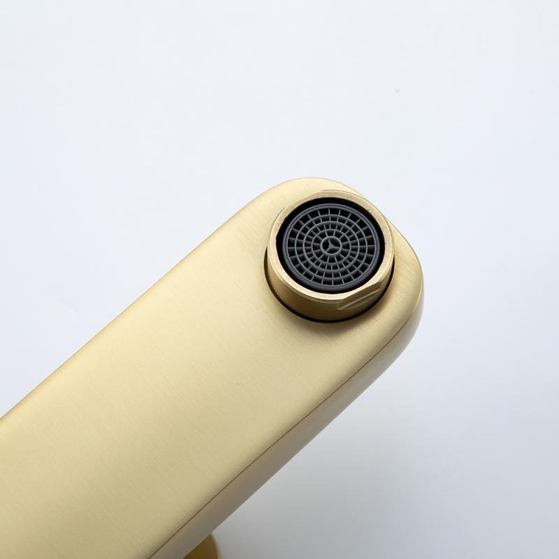 Смеситель для раковины Frap H89 F1089-3 золотой сатин