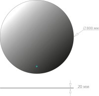 Мебель для ванной комнаты Onika Айленд 80 подвесная, графит, дуб крафт золотой