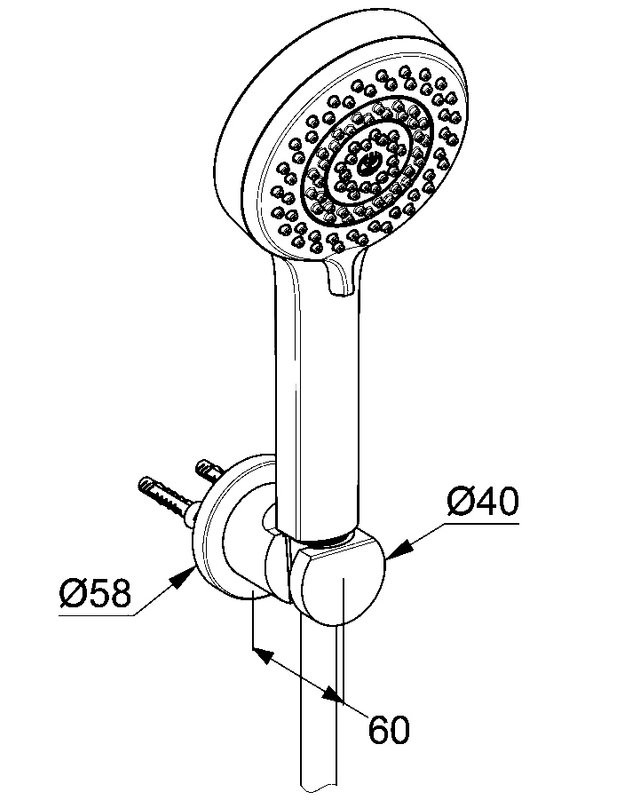 Душевой гарнитур Kludi DIVE S 6895005-00 хром