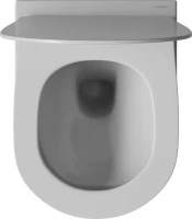 Комплект Унитаз подвесной STWORKI Кронборг S28401WH безободковый, с микролифтом, глянцевый белый + Инсталляция VitrA V-Fix Core 732-5800-01PV + Кнопка Root Round 740-2200 белая глянцевая