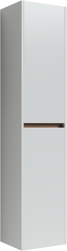 Шкаф пенал для ванной Sancos Smart 35 см белый глянец