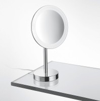 Косметическое зеркало Colombo Design Complementi с подсветкой, поворотное, хром