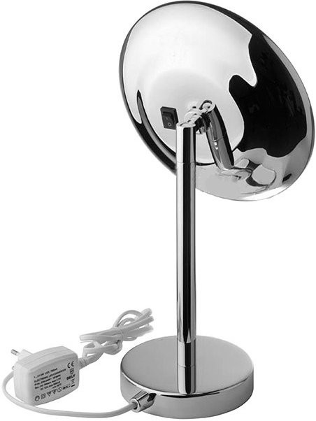 Косметическое зеркало Colombo Design Complementi с подсветкой, поворотное, хром