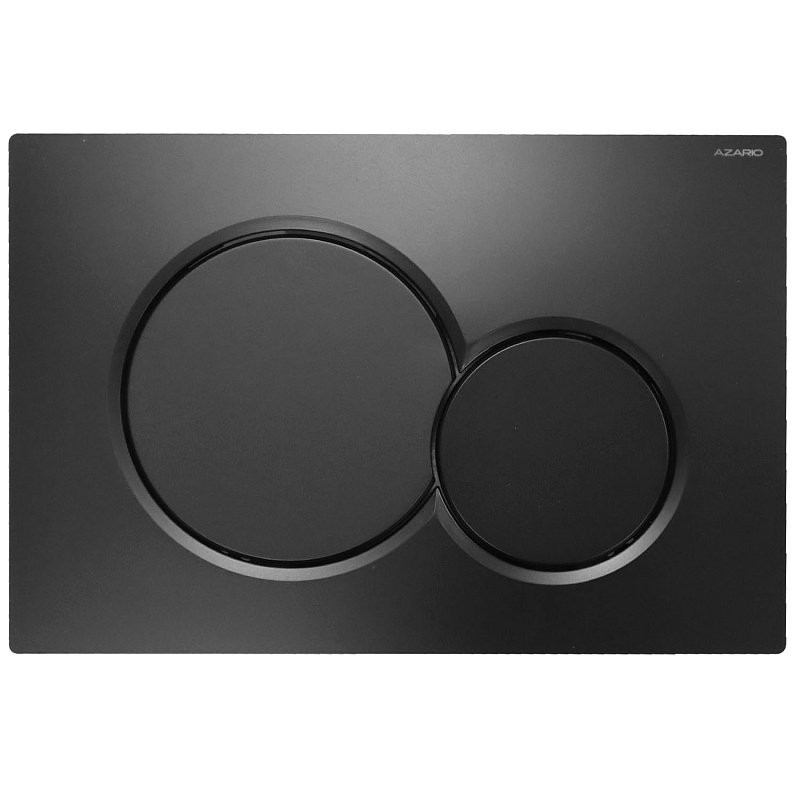 Кнопка смыва для унитаза AZARIO NEW AZ-010 пластик, цвет матовый черный