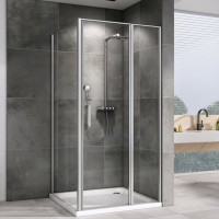 Душевой уголок Abber Sonnenstrand AG04110S-S70 70x110, профиль хром, стекло прозрачное