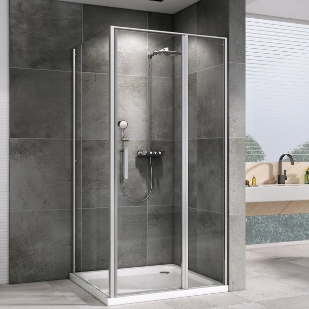 Душевой уголок Abber Sonnenstrand AG04110S-S70 70x110, профиль хром, стекло прозрачное