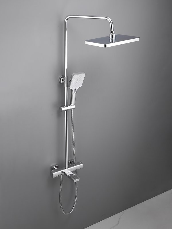 Душевая стойка Haiba HB24537 с термостатом, хром