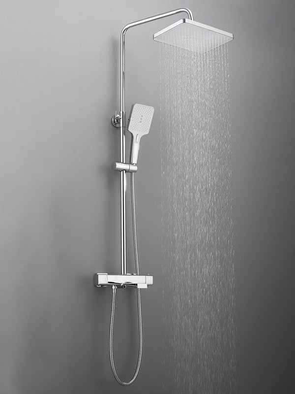 Душевая стойка Haiba HB24537 с термостатом, хром