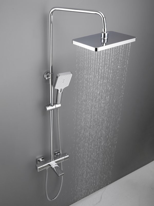 Душевая стойка Haiba HB24537 с термостатом, хром