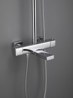 Душевая стойка Haiba HB24537 с термостатом, хром