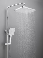 Душевая стойка Haiba HB24537 с термостатом, хром