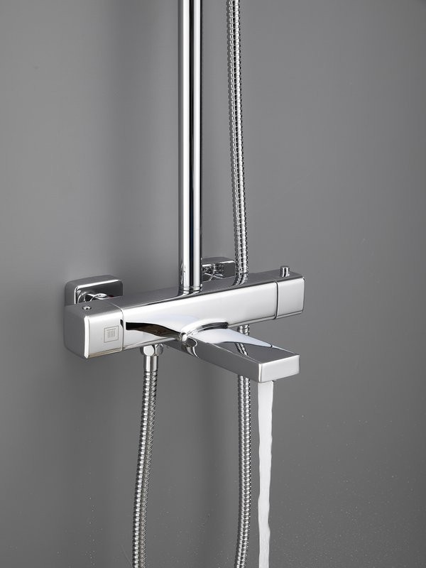 Душевая стойка Haiba HB24537 с термостатом, хром