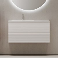 Тумба с раковиной Sancos Folk 100 L bianco