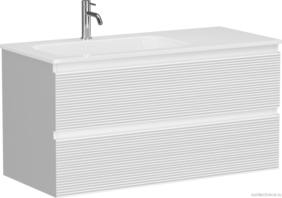 Тумба с раковиной Sancos Folk 100 L bianco