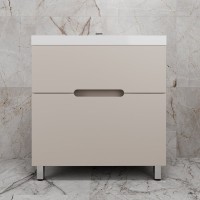 Тумба с раковиной Style Line Матис 80 напольная, крем