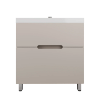 Тумба с раковиной Style Line Матис 80 напольная, крем