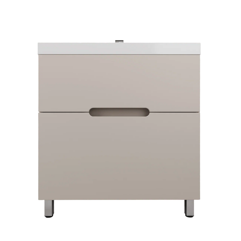 Тумба с раковиной Style Line Матис 80 напольная, крем