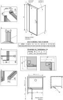 Душевой уголок Radaway Nes KDJ II 90x90 L