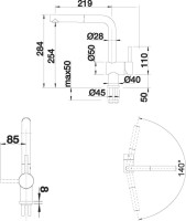 Смеситель для кухни Blanco Linus-S 517184