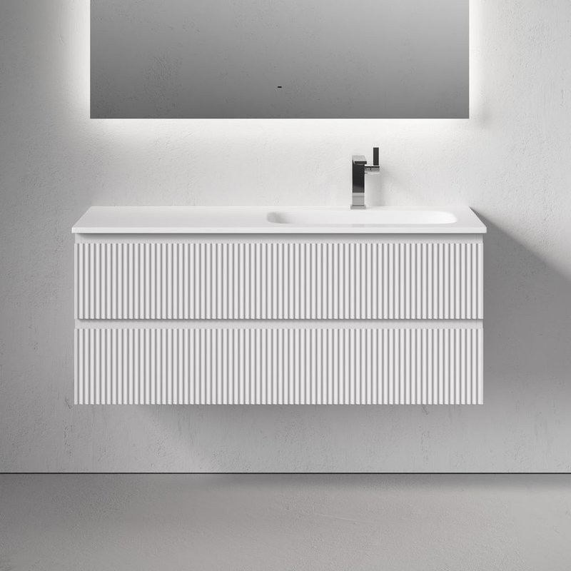 Тумба для ванной подвесная Sancos Snob R правая 1195х445х500, SNR120RW