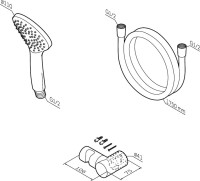 Душевой гарнитур AM.PM Gem F0119000 хром Душевой гарнитур AM.PM Gem F0119000 хром