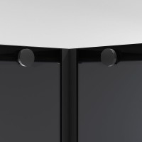 Душевой уголок Niagara Nova NG-2822-34BLACK 80x80, профиль черный матовый, стекло тонированное