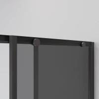 Душевой уголок Niagara Nova NG-2822-34BLACK 80x80, профиль черный матовый, стекло тонированное