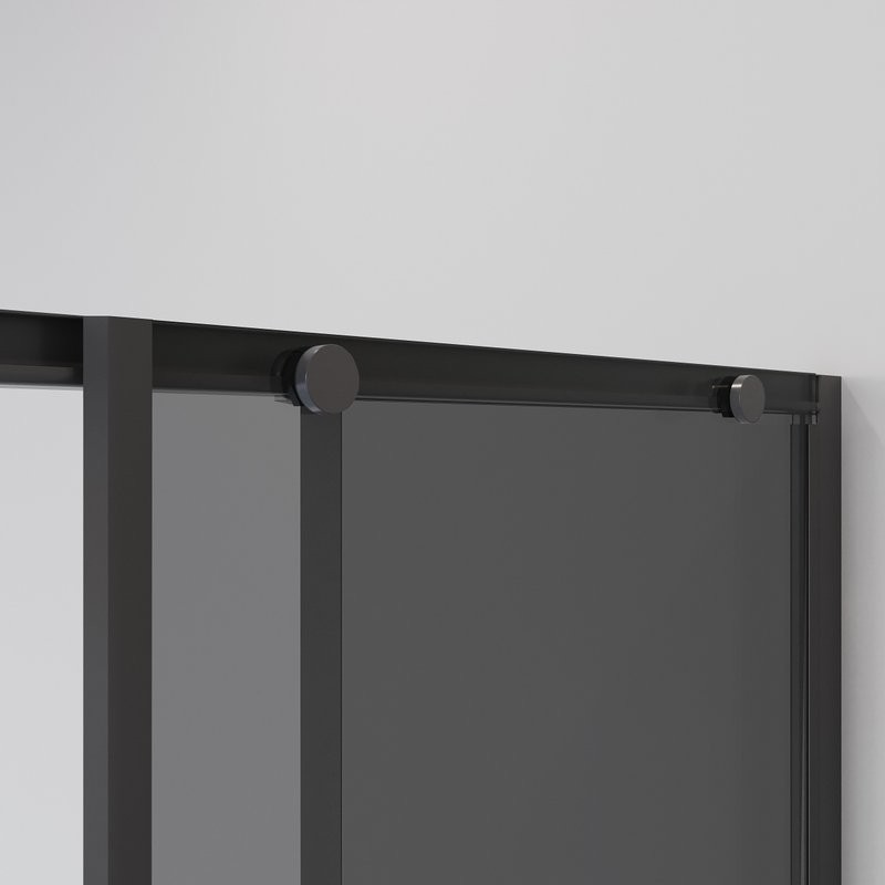 Душевой уголок Niagara Nova NG-2822-34BLACK 80x80, профиль черный матовый, стекло тонированное