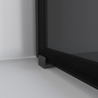 Душевой уголок Niagara Nova NG-2822-34BLACK 80x80, профиль черный матовый, стекло тонированное