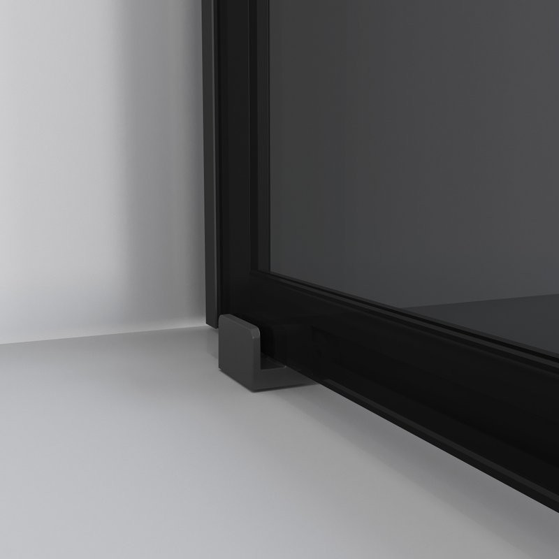 Душевой уголок Niagara Nova NG-2822-34BLACK 80x80, профиль черный матовый, стекло тонированное