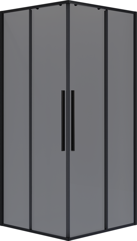 Душевой уголок Niagara Nova NG-2822-34BLACK 80x80, профиль черный матовый, стекло тонированное