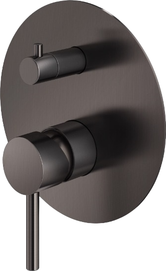 Встраиваемый смеситель для душа и ванны Plumberia Selection Ixo XO1901NO С ВНУТРЕННЕЙ ЧАСТЬЮ, матовый черный