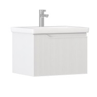 Тумба под раковину без столешницы Vigo Neo 60 подвесная, 1 ящик, матовая белая