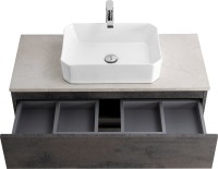 Мебель для ванной комнаты Cezares Molveno 46 100 ossido, со столешницей marmo crema opaco