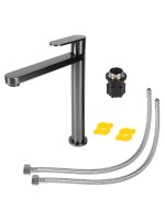 Смеситель для раковины Agger Sweet A2712155 оружейная сталь матовая Смеситель для раковины Agger Sweet A2712155 оружейная сталь матовая