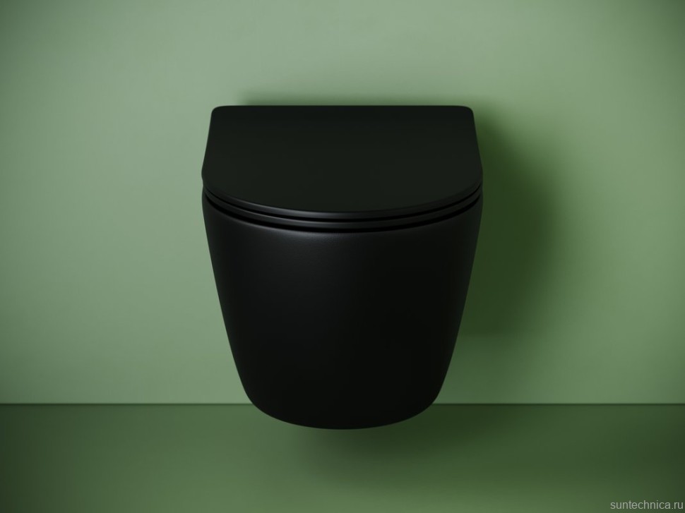 Подвесной унитаз Ceramicanova Uno смыв Торнадо CN11001TMB черный матовый