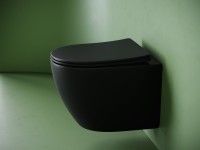 Подвесной унитаз Ceramicanova Uno смыв Торнадо CN11001TMB черный матовый Подвесной унитаз Ceramicanova Uno смыв Торнадо CN11001TMB черный матовый