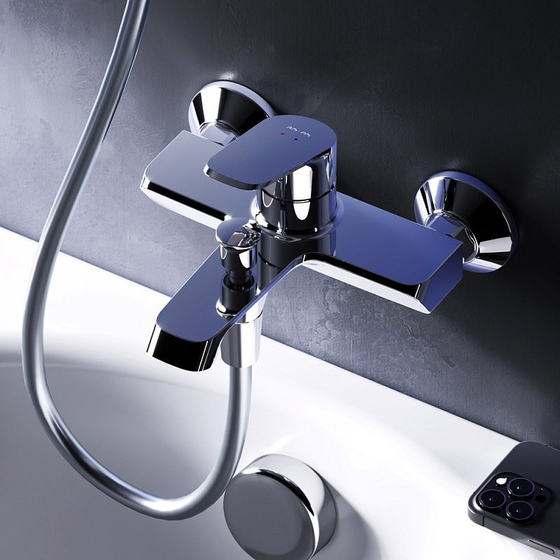 Смеситель для ванны с душем AM.PM Func F8F10000 хром