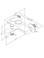 Смеситель для ванны с душем AM.PM Func F8F10000 хром Смеситель для ванны с душем AM.PM Func F8F10000 хром