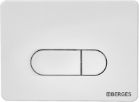 Кнопка смыва Berges Novum D4 soft touch белая