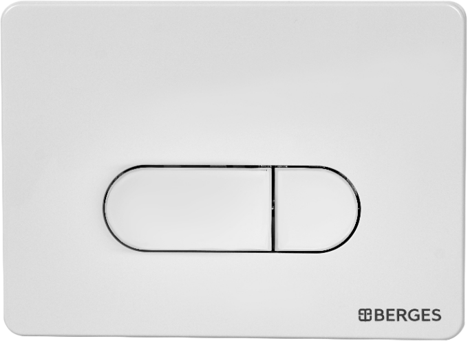 Кнопка смыва Berges Novum D4 soft touch белая